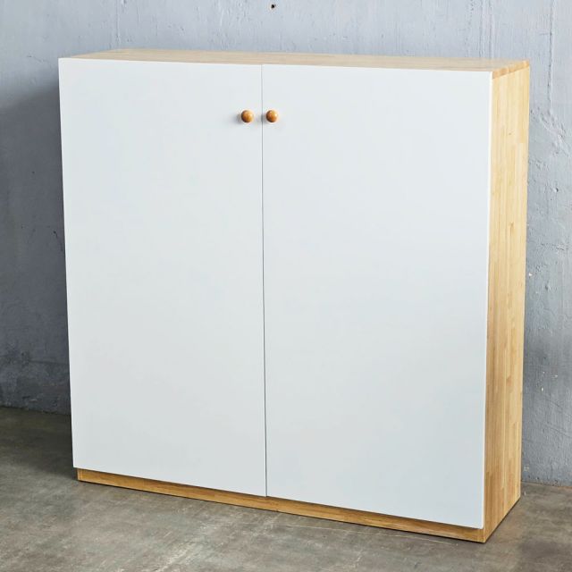 Tủ văn phòng 120x35x120cm gỗ cao su THS68090