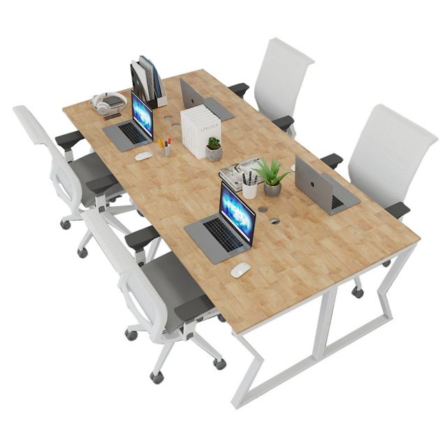 HBMC015 - Bàn cụm 4 240x120 MConcept chân sắt lắp ráp HBMC015 - Bàn cụm 4 240x120 MConcept chân sắt lắp ráp