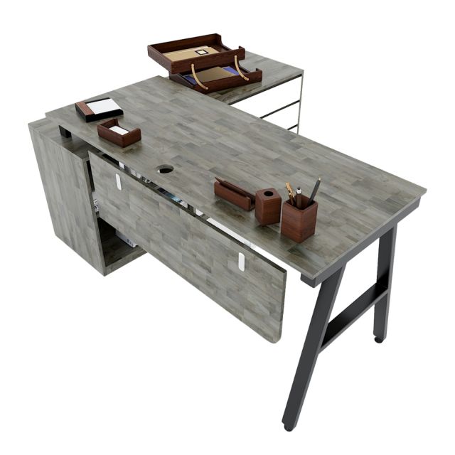 HBAC022 - Bàn giám đốc 160x140 AConcept chân sắt lắp ráp HBAC022 - Bàn giám đốc 160x140 AConcept chân sắt lắp ráp