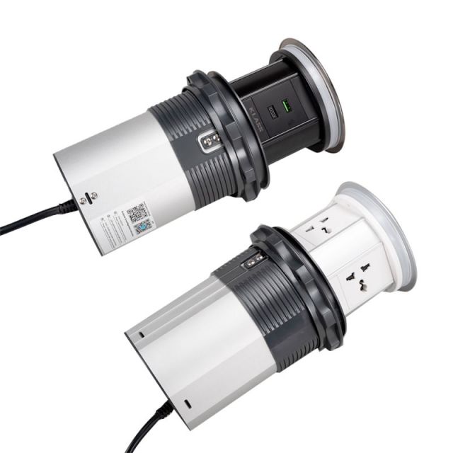 Ổ cắm điện âm bàn tích hợp sạc không dây KLASS SN-001