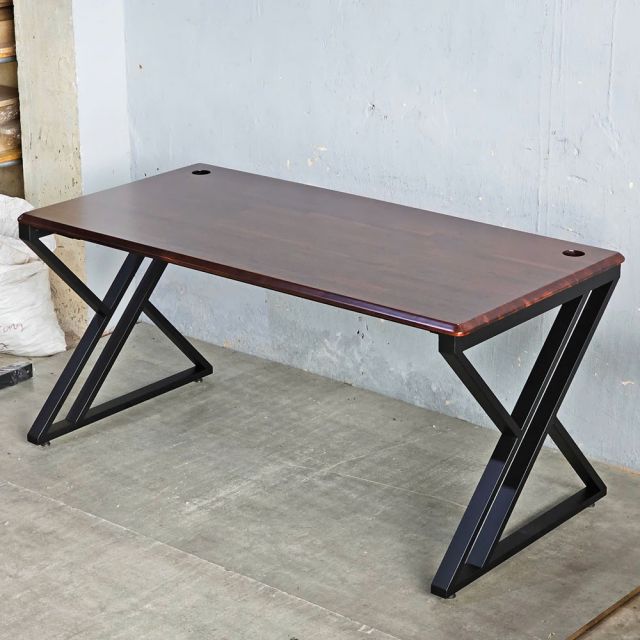 Bàn Gaming chữ X 160x80cm gỗ tràm GD68107