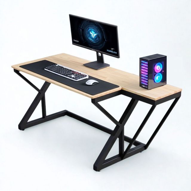 Bàn Gaming 170x70cm gỗ cao su chân chữ Z GD68108