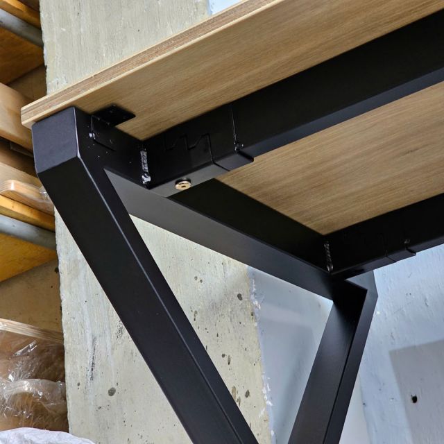 Bàn cụm 2 240x60cm gỗ Plywood phủ melamin chân Xconcept HBXC037