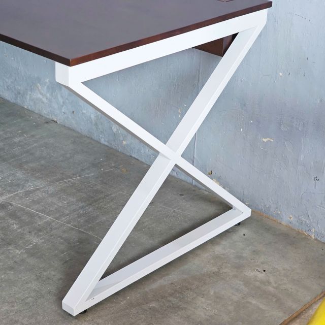 Bàn làm việc có hộp điện 200x80cm gỗ cao su ZD018