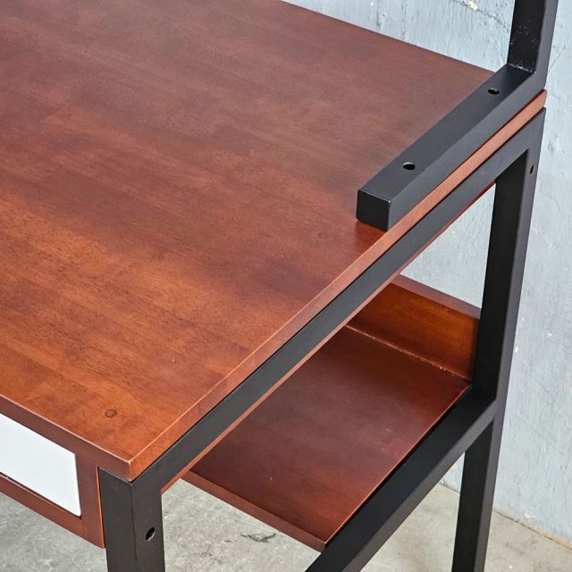 Bàn liền kệ sách có ngăn kéo 120x60x150cm gỗ cao su FD68076