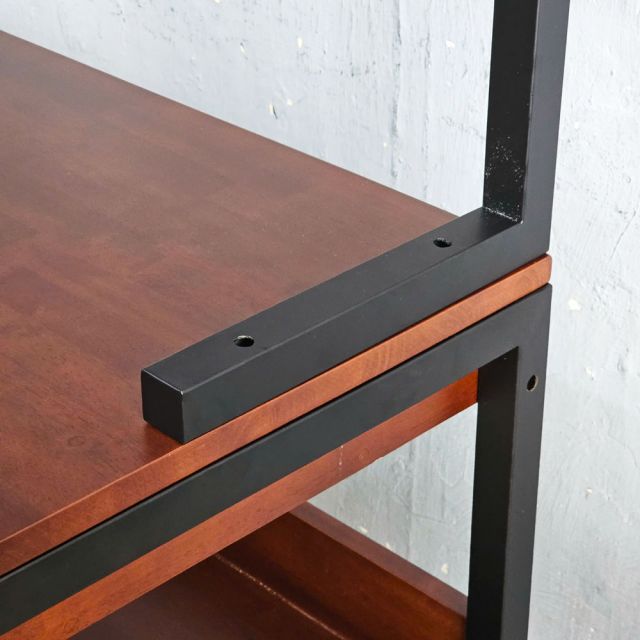 Bàn liền kệ sách có ngăn kéo 120x60x150cm gỗ cao su FD68076