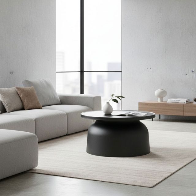 Bàn sofa tròn đk 67cm bằng nhựa PP ST-LHA805
