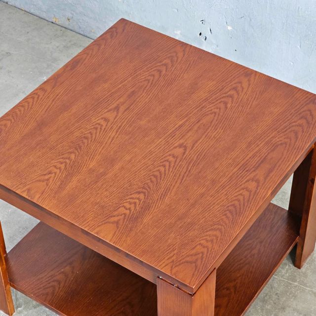 Bàn sofa vuông 60x60cm gỗ otim veneer sồi TT68332