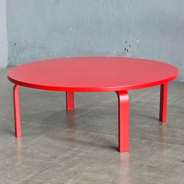 Bàn mầm non ngồi bệt mặt bàn tròn  80x80x28cm gỗ cao su nhiều màu KGD018