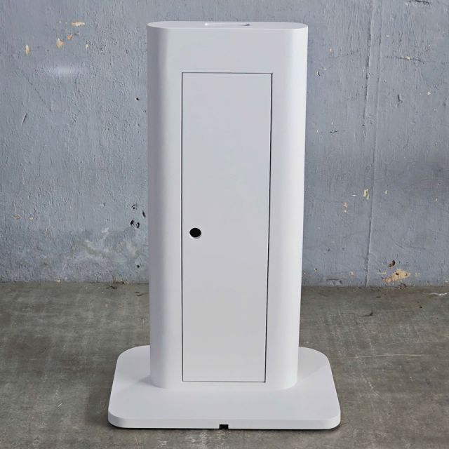 Trụ để biển quảng cáo gỗ cao su TGQC001