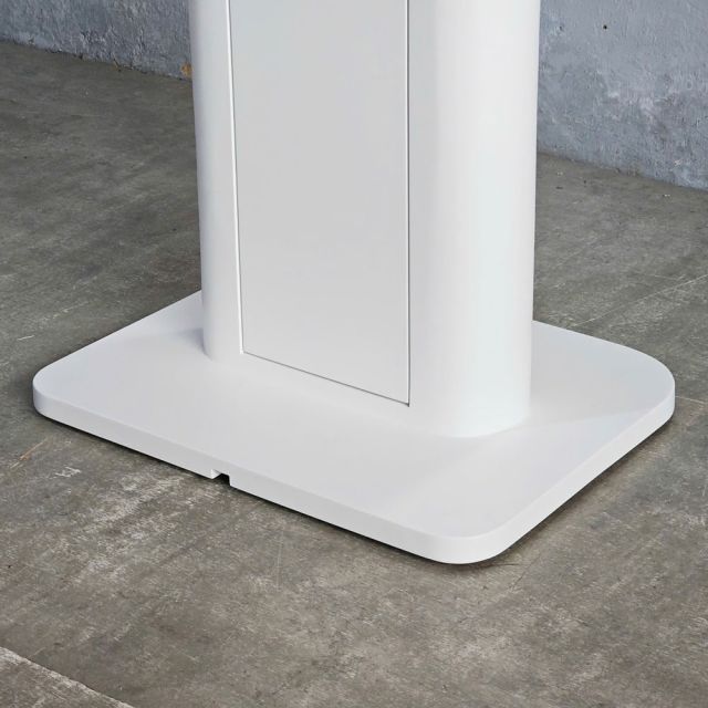 Trụ để biển quảng cáo gỗ cao su TGQC001