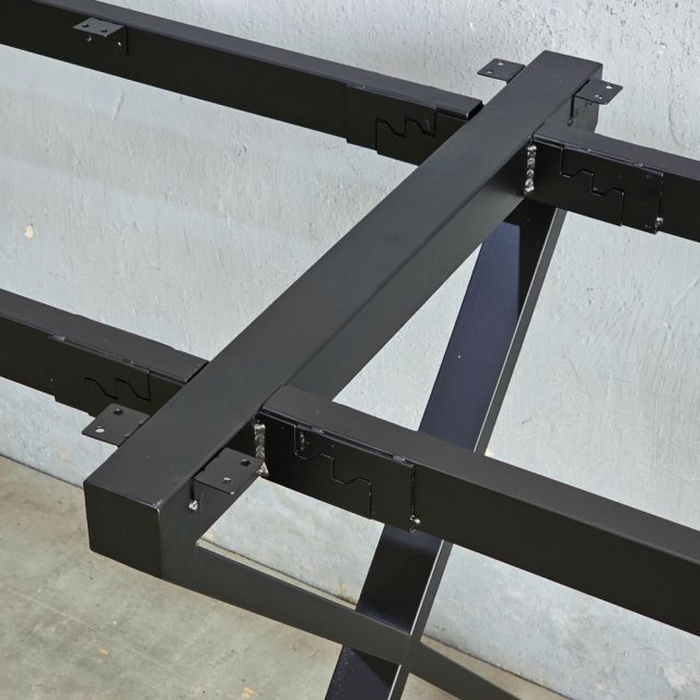 Chân sắt lắp ráp cho bàn 200x60cm sơn tĩnh điện HCXC025