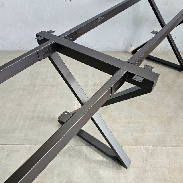 Chân sắt lắp ráp cho bàn 200x60cm sơn tĩnh điện HCXC025