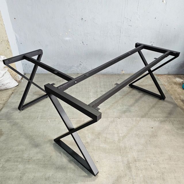 Bàn góc chữ L 160x140cm gỗ cao su hệ XConcept HBXC053