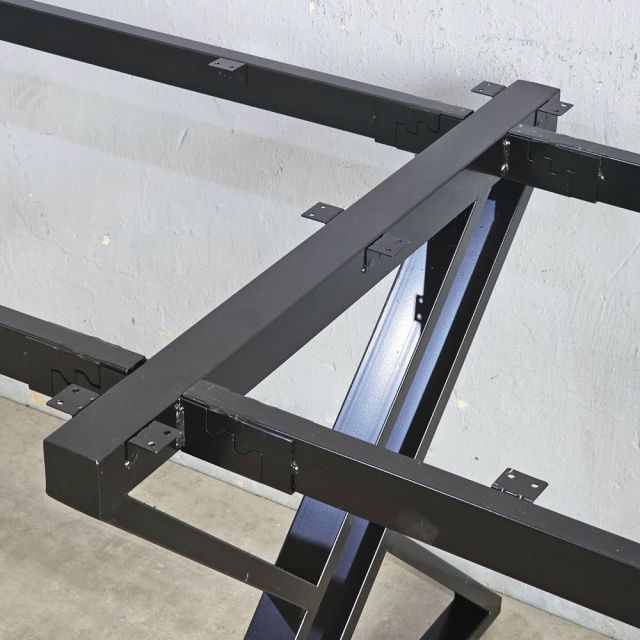 Chân sắt lắp ráp bàn cụm 2 chỗ 240x80cm sơn tĩnh điện CHB68079