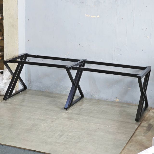 Chân sắt lắp ráp bàn cụm 2 chỗ 240x80cm sơn tĩnh điện CHB68079