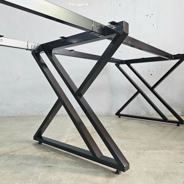 Chân sắt lắp ráp bàn cụm 2 chỗ 240x80cm sơn tĩnh điện CHB68079