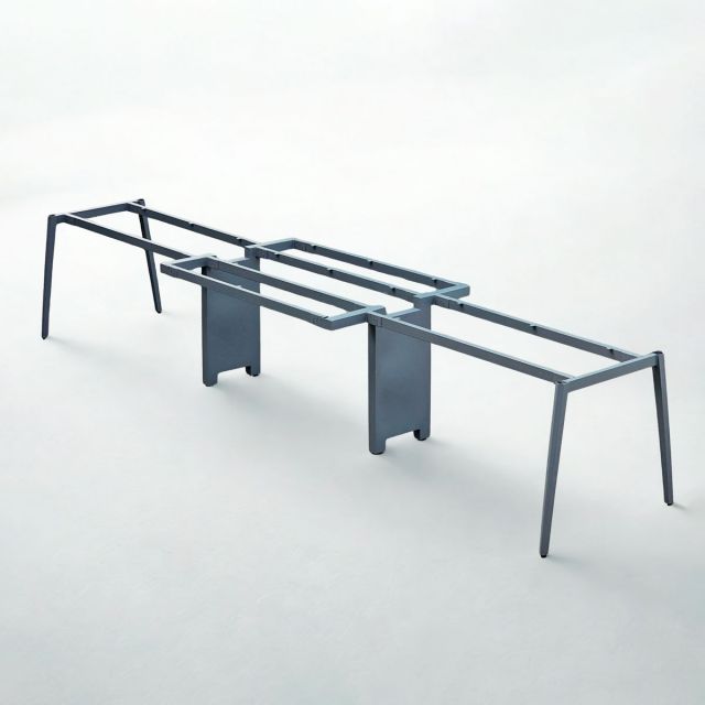 Chân sắt lắp ráp cho bàn họp 486x120cm hệ đa giác CHDG019