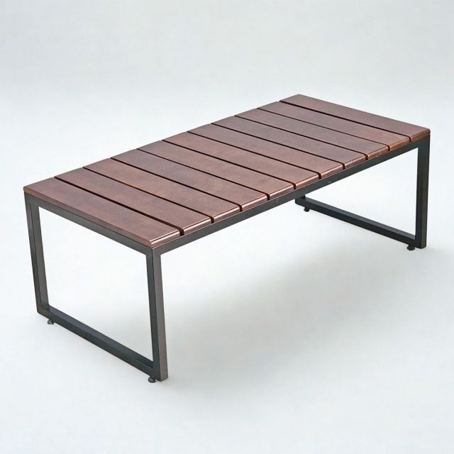 Ghế băng dài 120x60x45cm gỗ cao su GBD057