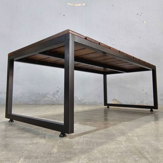 Ghế băng dài 120x60x45cm gỗ cao su GBD057