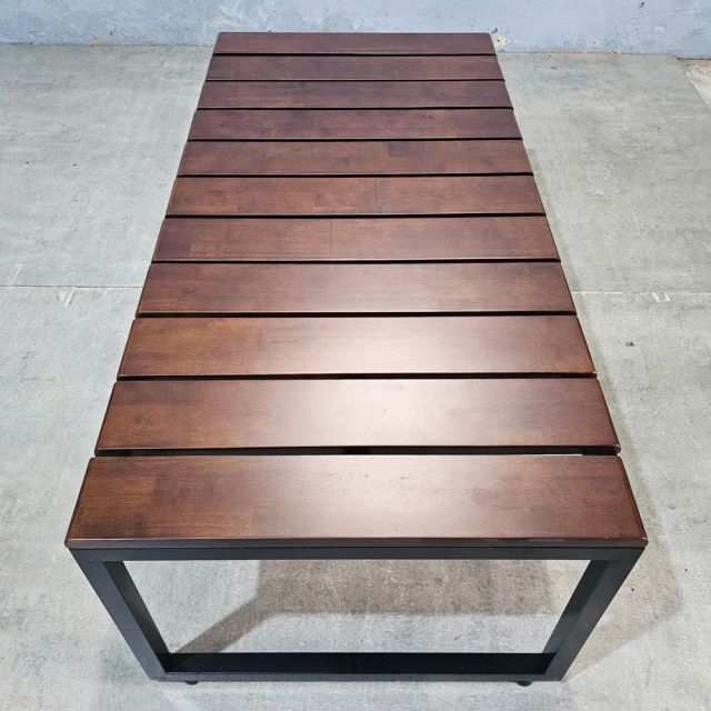 Ghế băng dài 120x60x45cm gỗ cao su GBD057