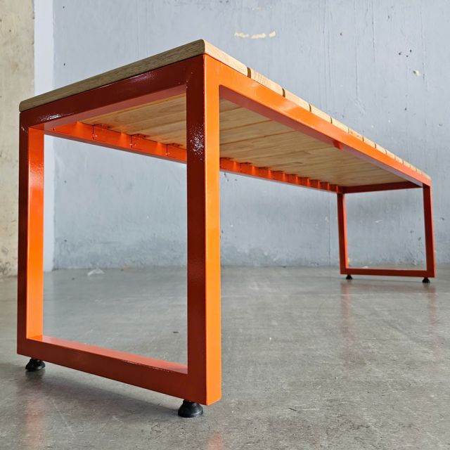 Ghế băng dài 160x40cm gỗ cao su GBD058