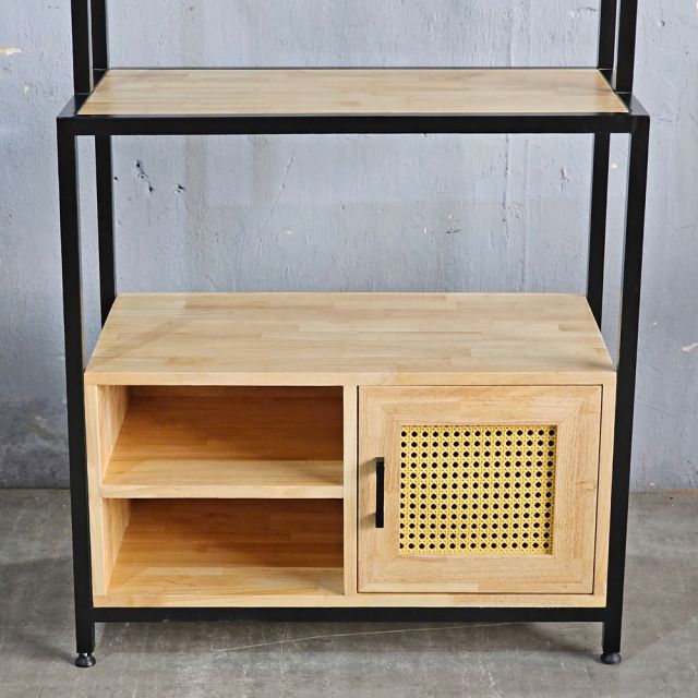 Kệ bếp đa năng 80x40x160cm gỗ cao su KB68072