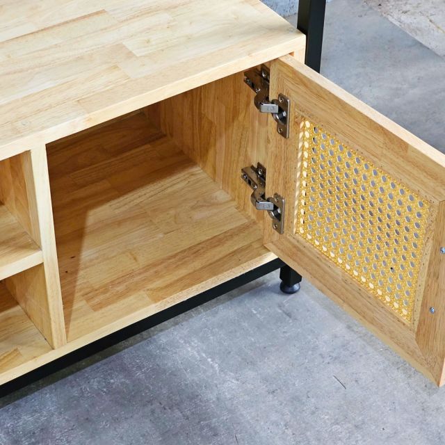 Kệ bếp đa năng 80x40x160cm gỗ cao su KB68072