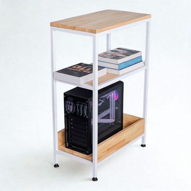 Kệ để CPU 3 tầng 30x54x80cm gỗ cao su KCPU68026 Kệ để CPU 3 tầng 30x54x80cm gỗ cao su KCPU68026