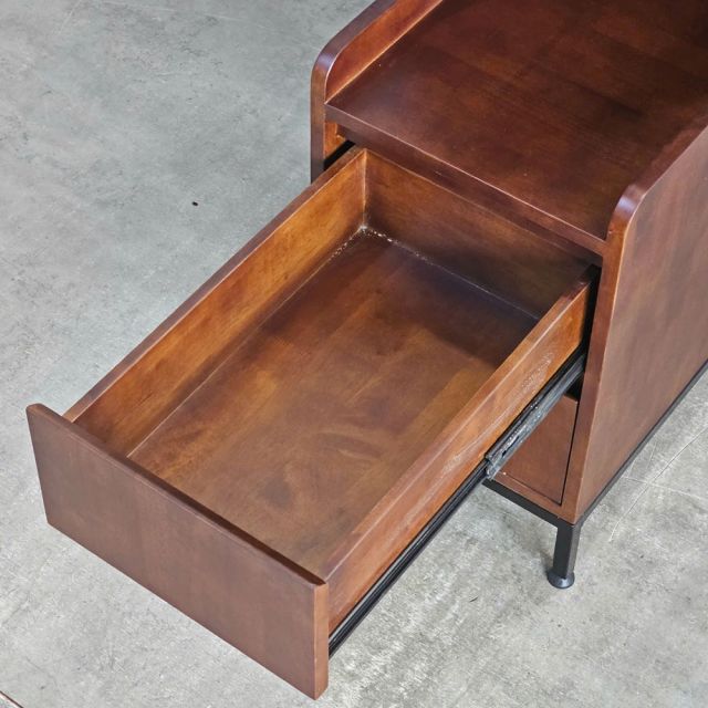 Kệ sách góc tường 35x50x150cm gỗ cao su KGT68042