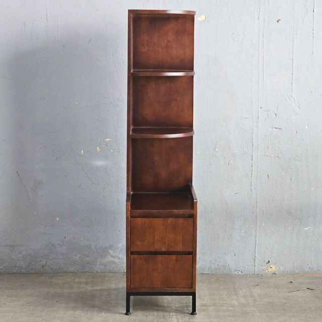 Kệ sách góc tường 35x50x150cm gỗ cao su KGT68042