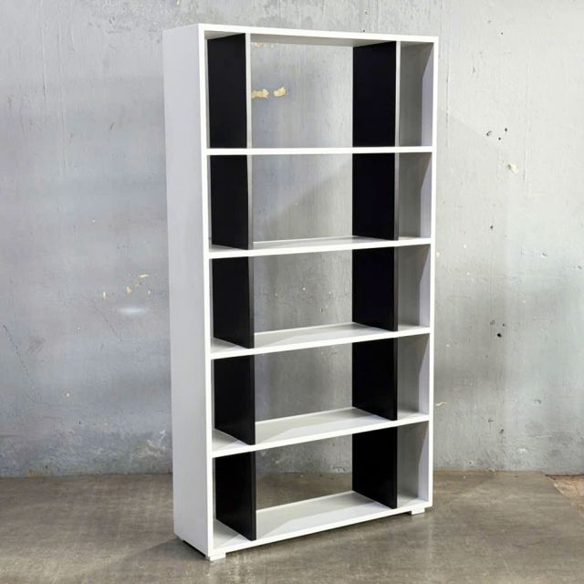 Kệ sách 5 tầng 90x25x160cm gỗ cao su KS68338