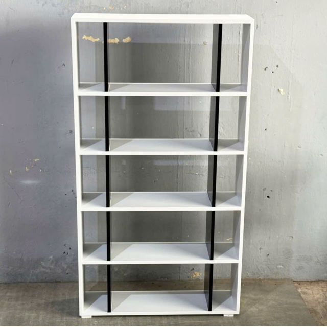 Kệ sách 5 tầng 90x25x160cm gỗ cao su KS68338