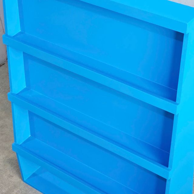 Kệ để sách mầm non gỗ cao su nhiều màu KGS014