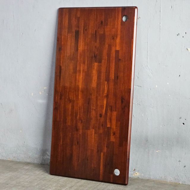 Mặt bàn chữ nhật vát cạnh 160x80cm gỗ tràm MB058