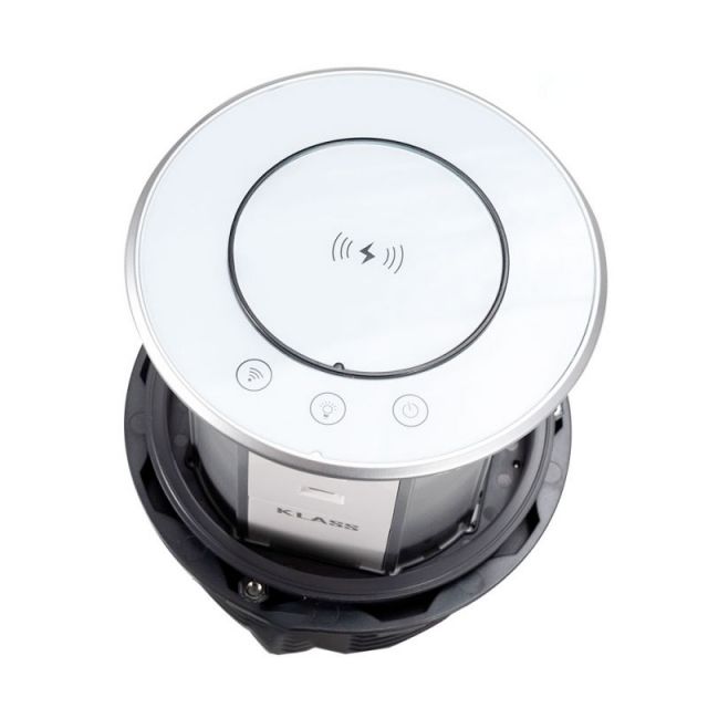 Ổ cắm điện âm bàn tích hợp sạc không dây KLASS SN-001