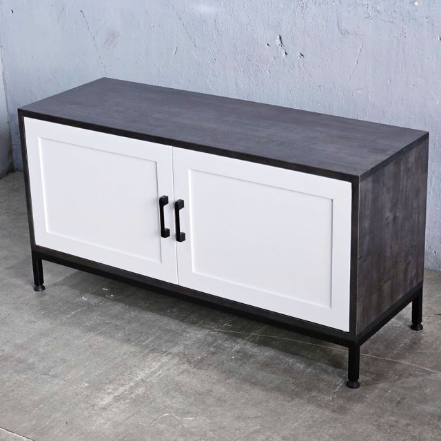 Tủ TV nhỏ 100x35x50cm gỗ cao su KTV68113