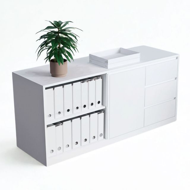 Tủ hồ sơ 160x45x63cm gỗ cao su THS68091 Tủ hồ sơ 160x45x63cm gỗ cao su THS68091