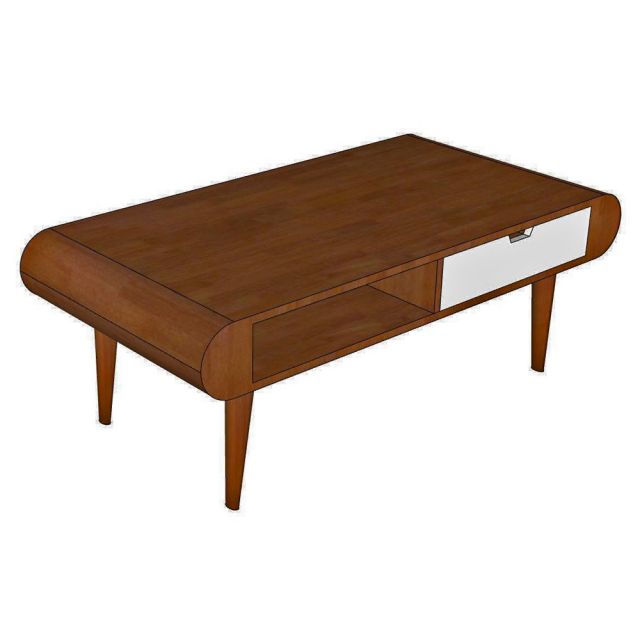 Bàn sofa bo cong 120x60x45cm gỗ cao su TT68336