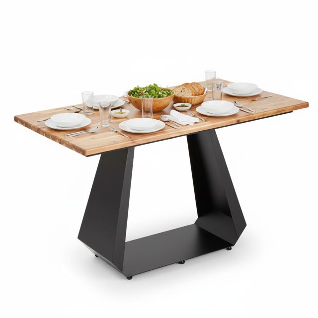 Bàn ăn chữ nhật 120x70cm gỗ tràm BA68267 Bàn ăn chữ nhật 120x70cm gỗ tràm BA68267