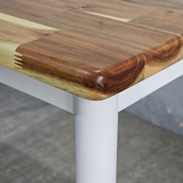 Bàn ăn chữ nhật 120x70cm gỗ tràm chân hệ OMA I BA68264