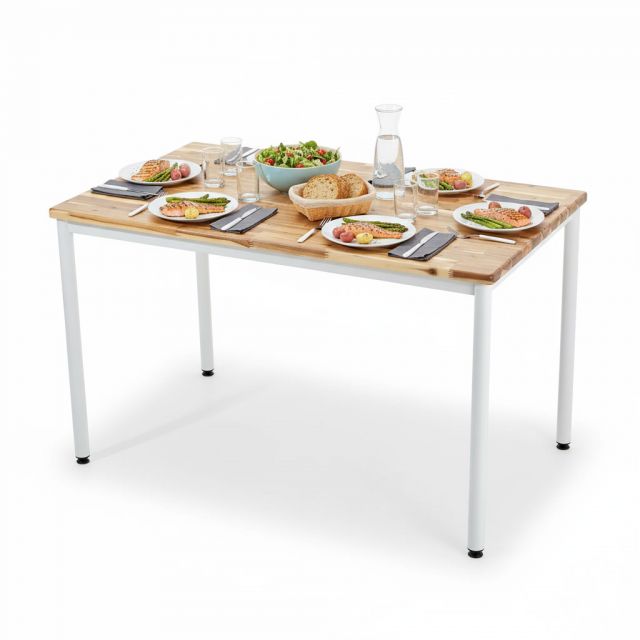Bàn ăn chữ nhật 120x70cm gỗ tràm chân hệ OMA I BA68264 Bàn ăn chữ nhật 120x70cm gỗ tràm chân hệ OMA I BA68264