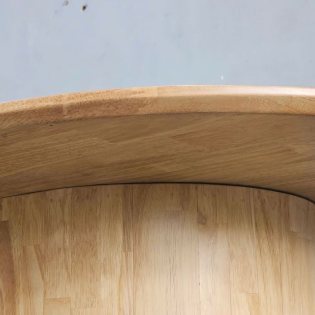 Bàn ăn hình Oval 120x80cm gỗ cao su BA68265