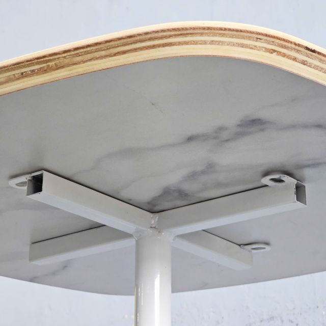 Bàn cafe 60x60cm gỗ plywood vân giả đá CFD68275
