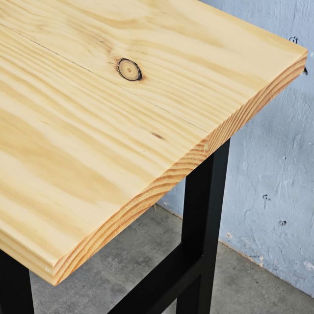 Bàn cụm 2 người 220x50cm gỗ thông chân sắt lắp ráp SPD68249