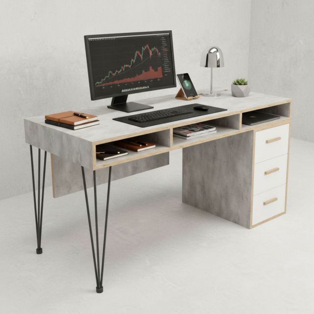 Bàn Làm Việc 1m4 Gỗ Plywood TK291