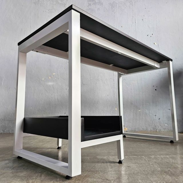 Bàn máy tính liền kệ 120x60cm gỗ cao su COD68065