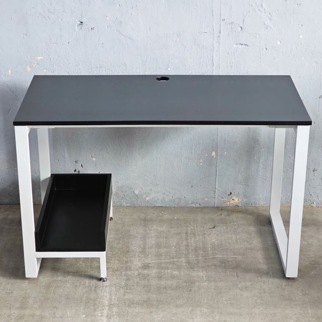 Bàn máy tính liền kệ 120x60cm gỗ cao su COD68065