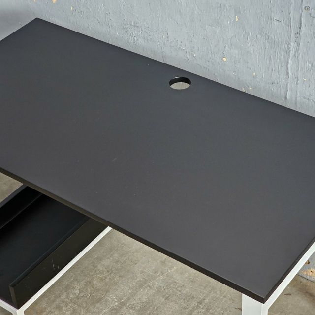 Bàn máy tính liền kệ 120x60cm gỗ cao su COD68065