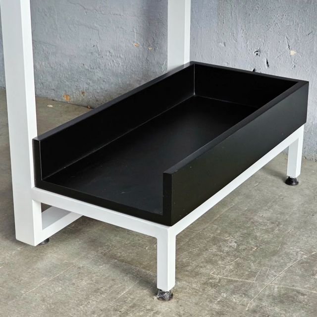 Bàn máy tính liền kệ 120x60cm gỗ cao su COD68065